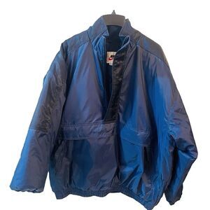 Nike men’s insulated quilted blue jacket size XXL heavy winter front pockets